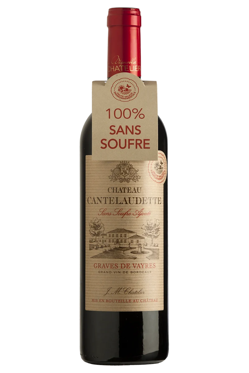Château Cantelaudette AOC Graves de Vayres Rouge Sans souffre