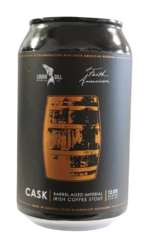 Lough Gill - Cask Barrel Aged Imperial Irish Coffee Stout 12.0% ABV 330ml Can