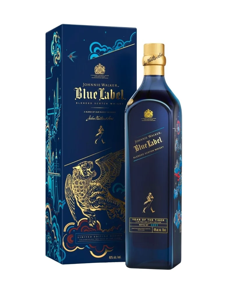 Johnnie Walker Blue Label limited Edition Year Of The Tiger Scotch Whiskey -750 ml