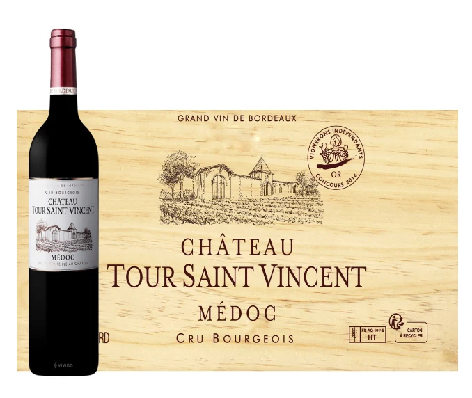 Chateau Tour Saint Vincent 6 Bottle Wooden Case