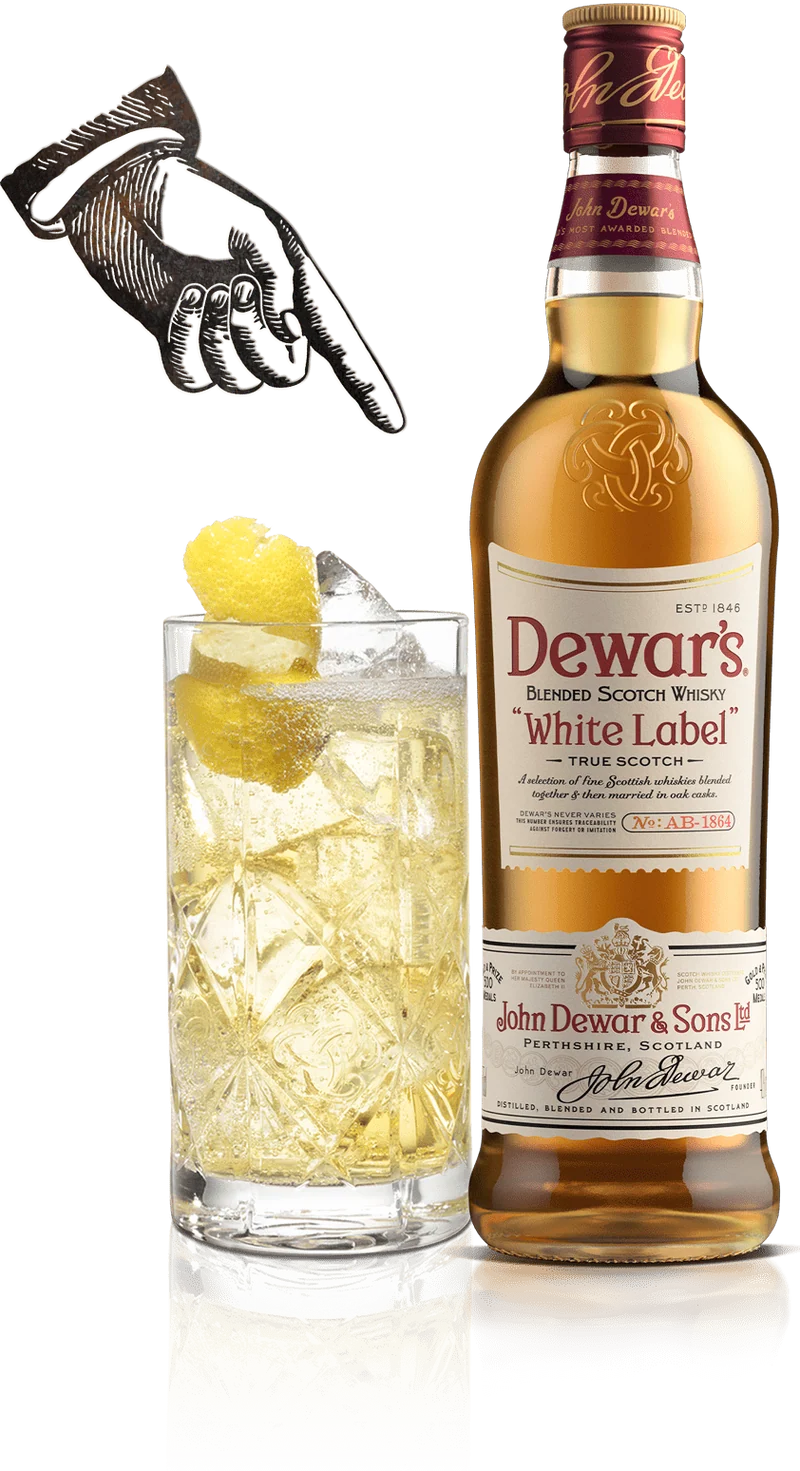 DEWAR'S WHITE LABLE SCOTCH - 375ML