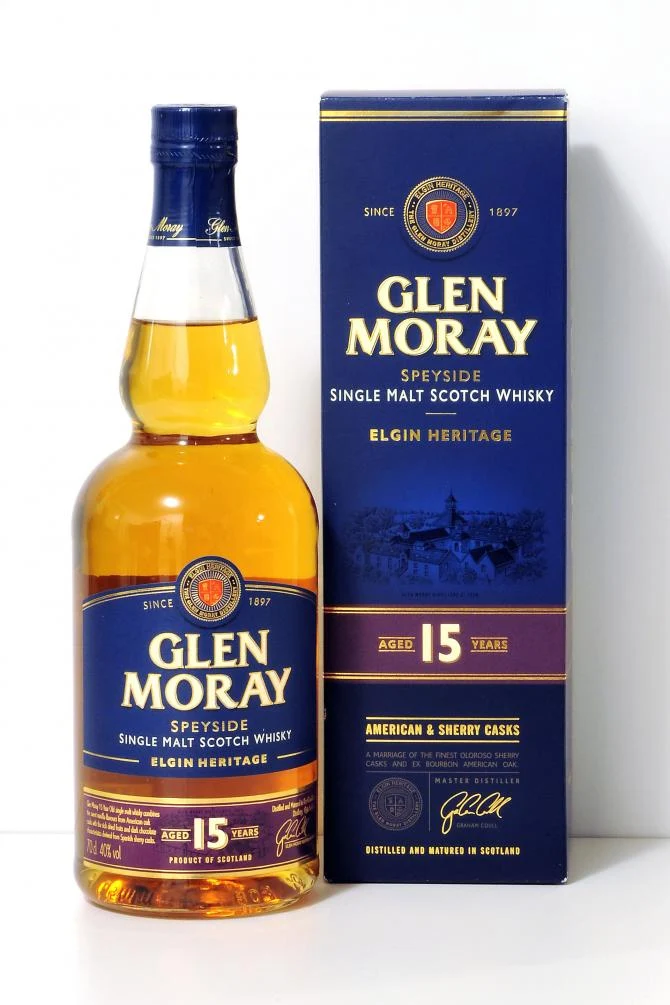 Glen Moray Elgin Heritage 15 years Single Malt Scotch Whisky -750 ml