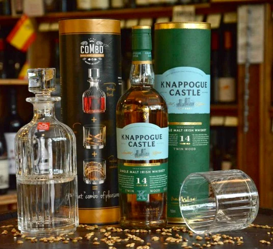 Irish Whiskey Gift Set - Knappogue Castle 14 Year Old Single Malt