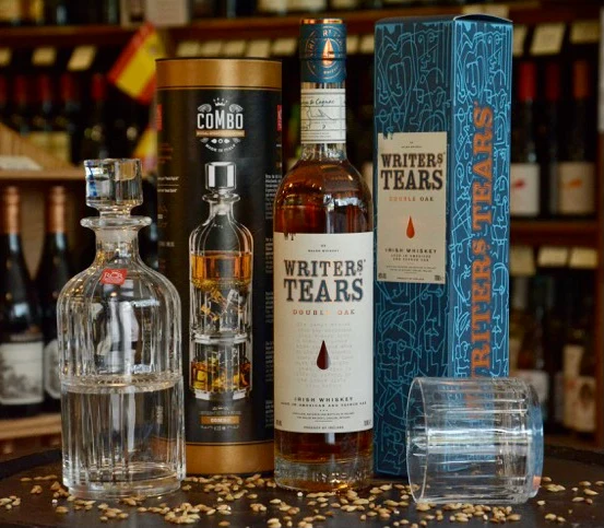 Irish Whiskey Gift Set - Writers Tears Double Oak
