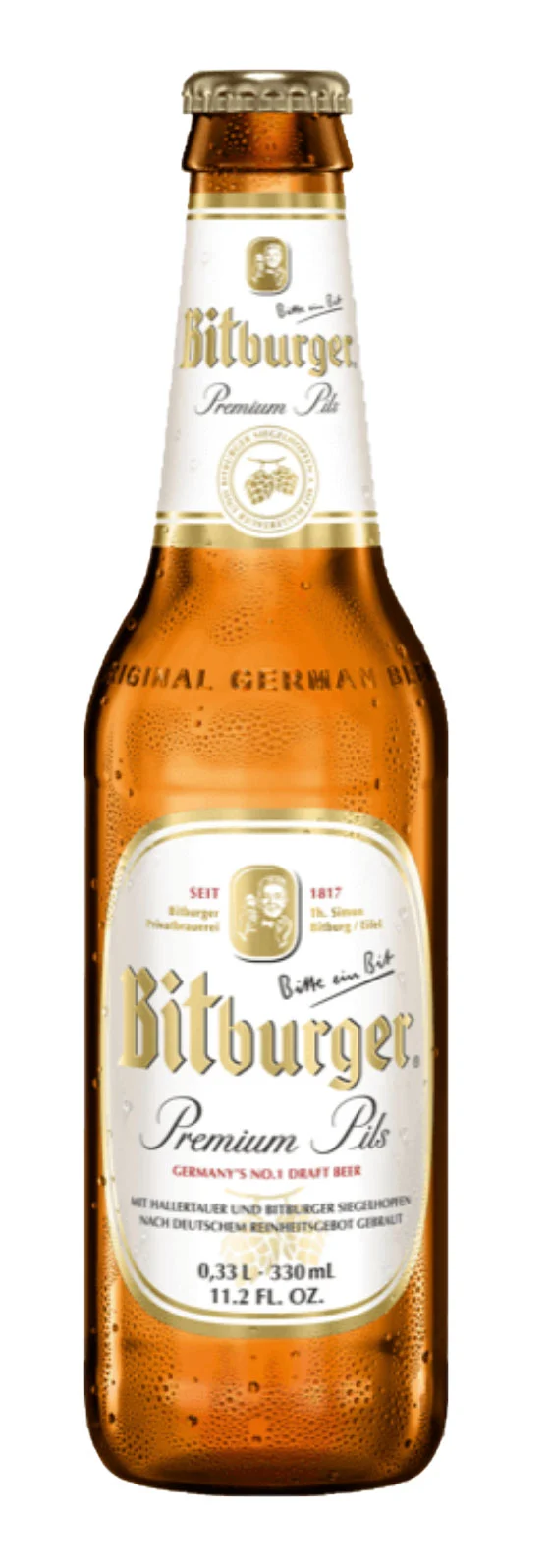Bitburger - Premium Pils 4.8% ABV 550ml Bottle