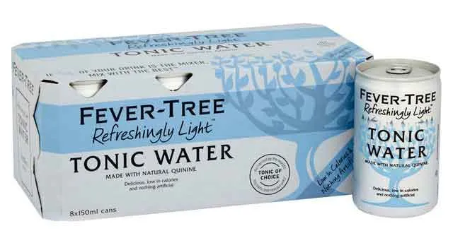 Fever-Tree Refreshingly Light Tonic Water 8 x 150ml Cans