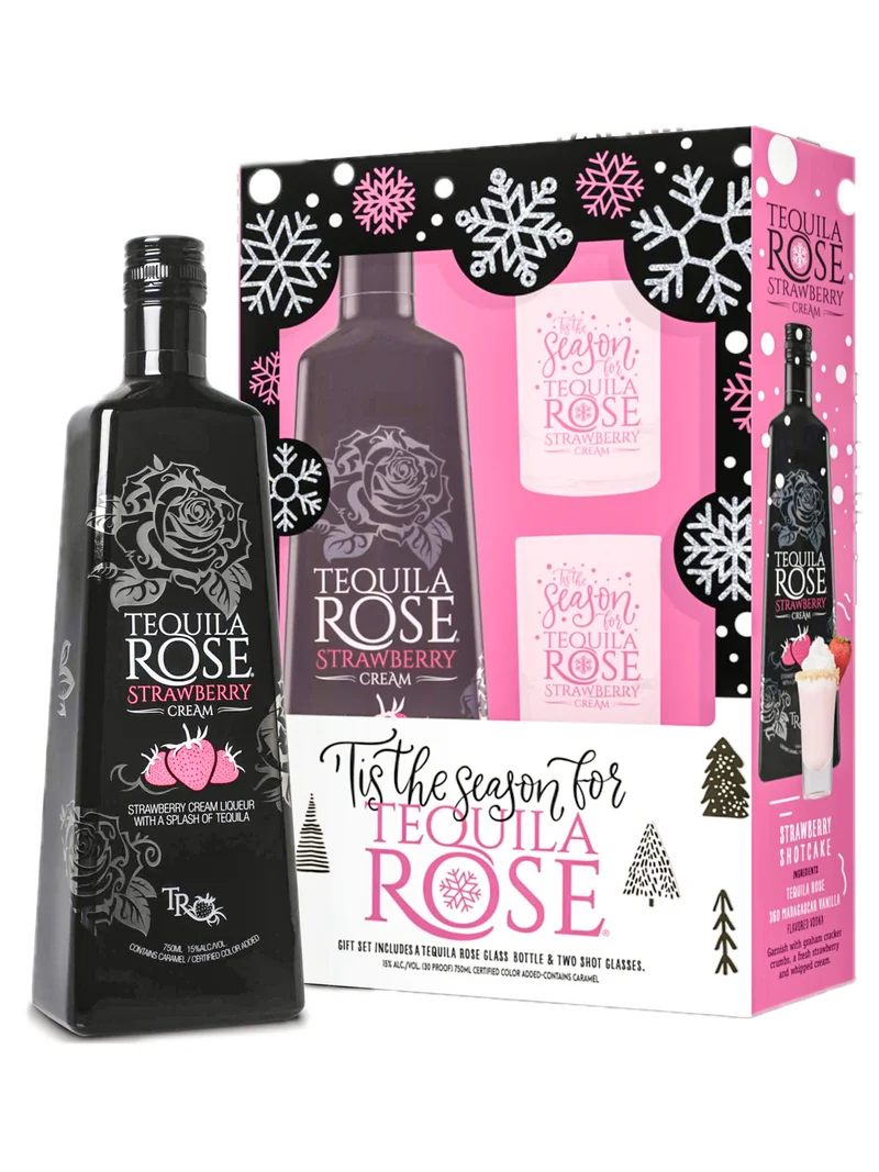 Tequila Rose 750ml W/shot Glasses