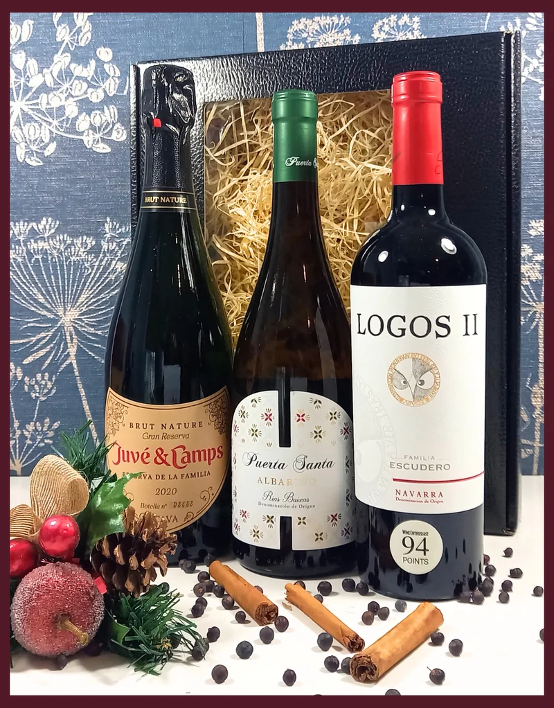 Elegant Spanish Wine Trio Gift Pack