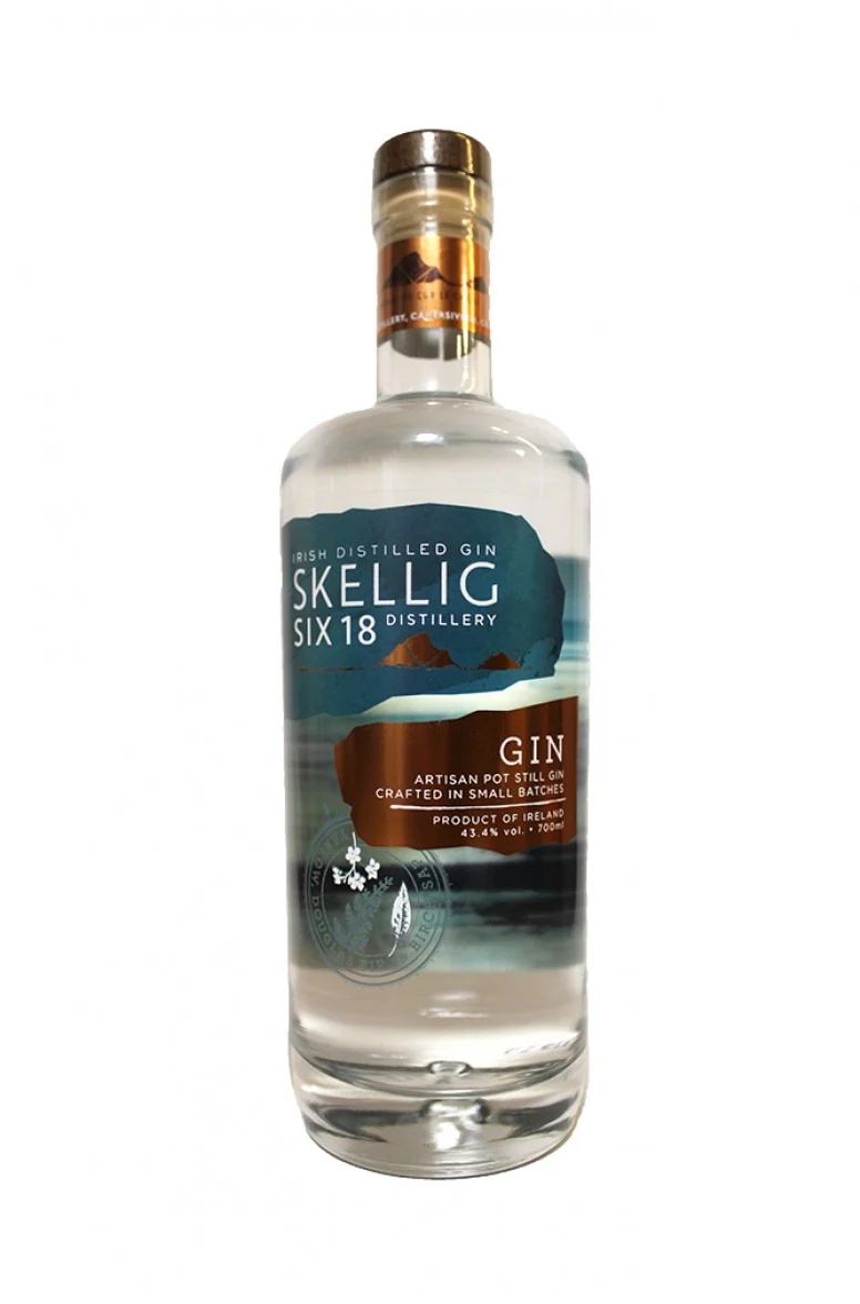 Skellig - Six18 Gin 700ml, 43.4% ABV