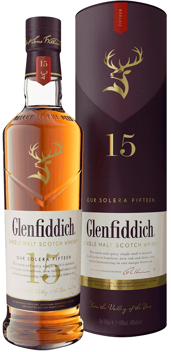 Glenfiddich Distillery 15yr Single Malt Solera 700 ml, 40% ABV