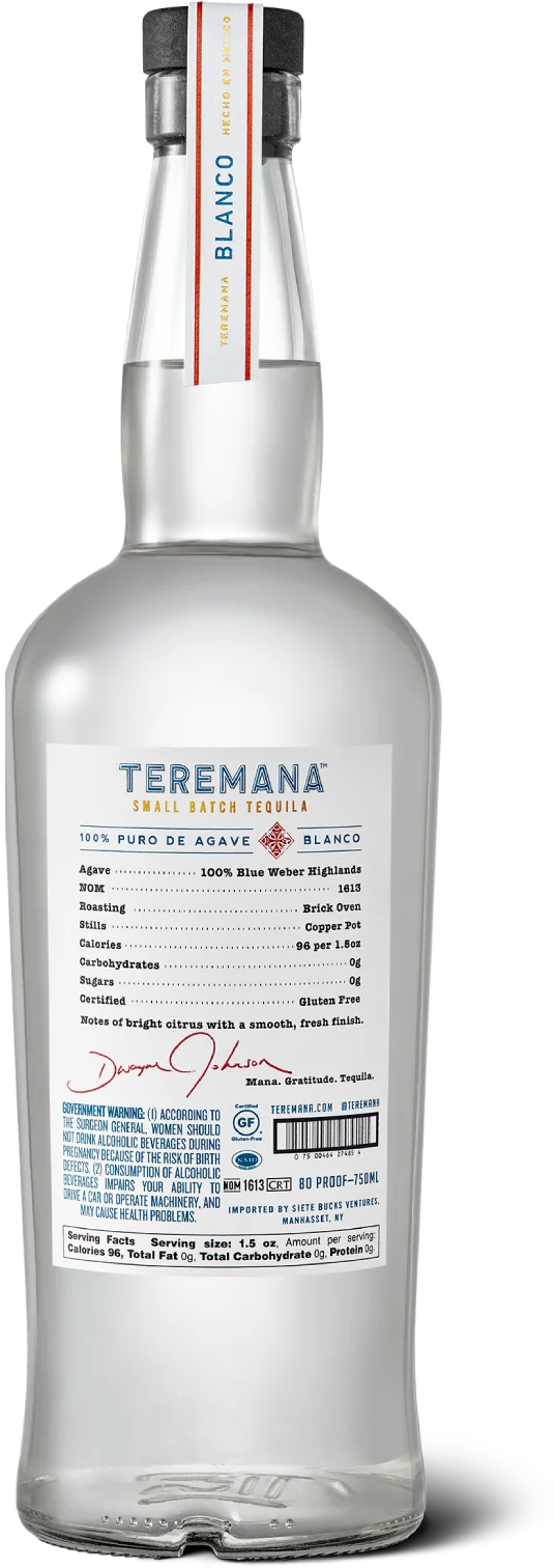 Teremana Small Batch Blanco Tequila -750 ml