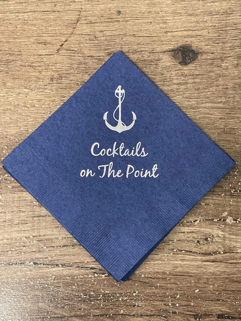Misc Point Napkins- Cocktails on the Point w/Anchor