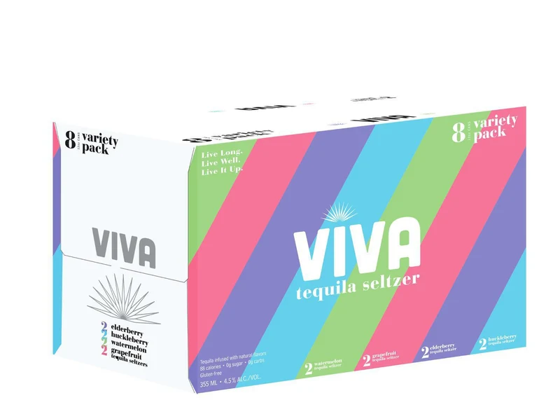 Seltzer Viva Tequila 8pk Variety Pack