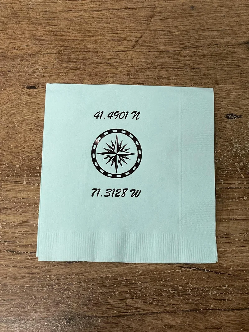 Misc Point Napkins Newport Coordinates with Compass