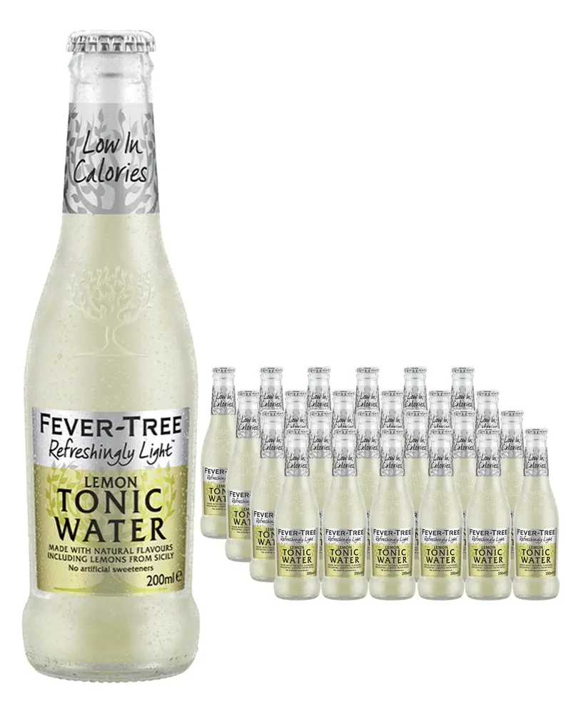 Fever-Tree Refreshingly Light Sicilian Lemon Tonic Water Multipack, 24 x 200 ml
