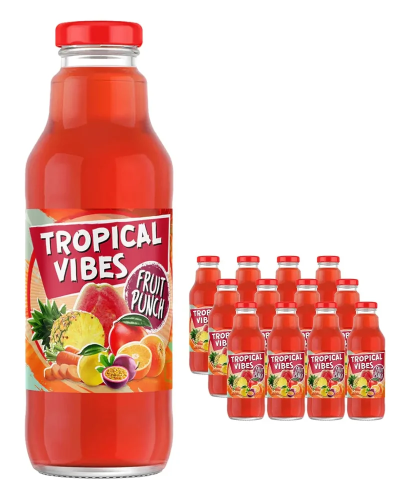 Tropical Vibes Fruit Punch Multipack, 12 x 532 ml