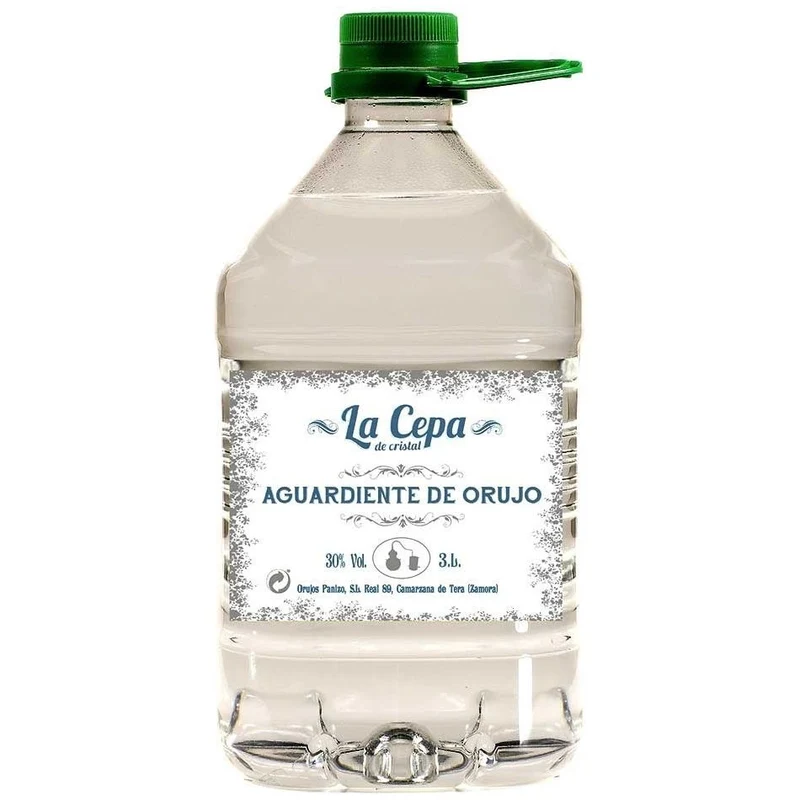 Aguardiente de orujo La Cepa de Cristal 3L