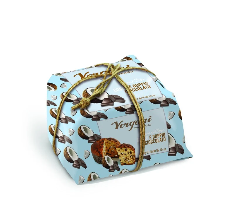 VERGANI PANETTONE COCO E DOPPIO CHOCOLATO 750GR
