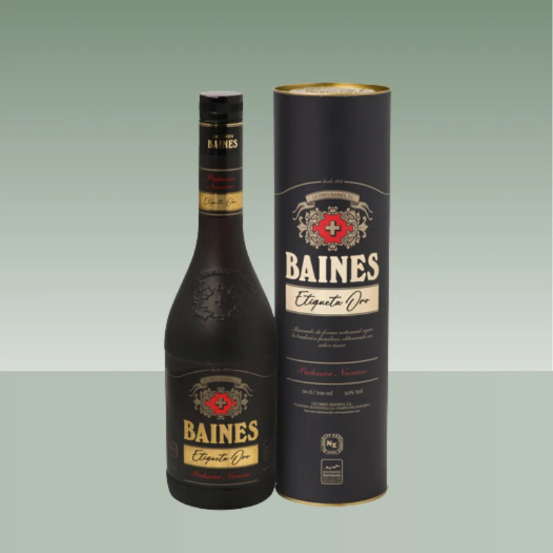BAINES PACHARÁN ETIQUETA ORO ESTUCHE 70cl