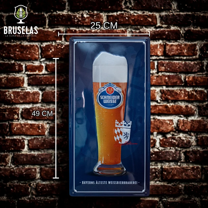 Schneider Weisse - Letrero Metálico