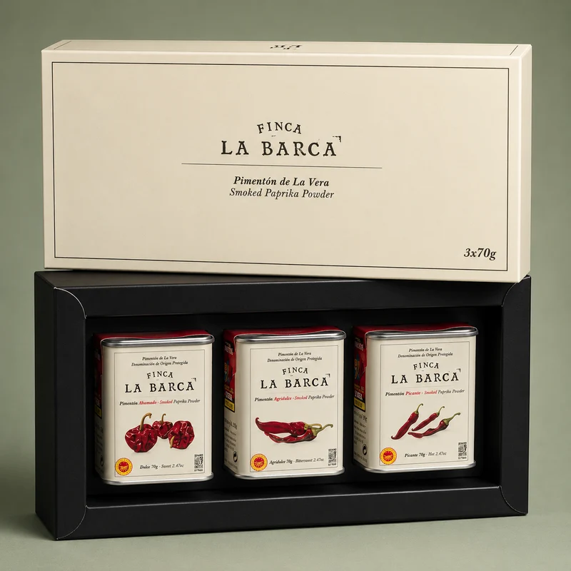 FINCA LA BARCA | ESTUCHE PIMENTONES VARIADOS 3X70G