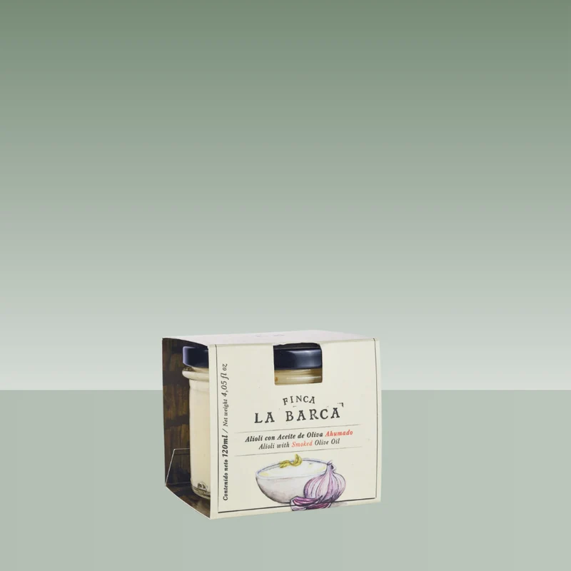 FINCA LA BARCA | ALIOLI CON ACEITE DE OLIVA AHUMADO 120ML