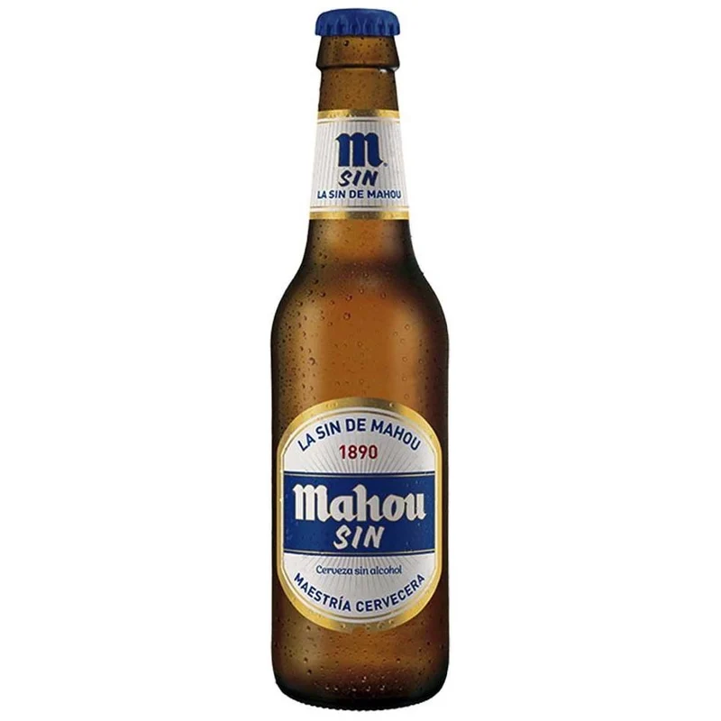Cerveza Mahou Sin Pack 24 botellines 25 cl.