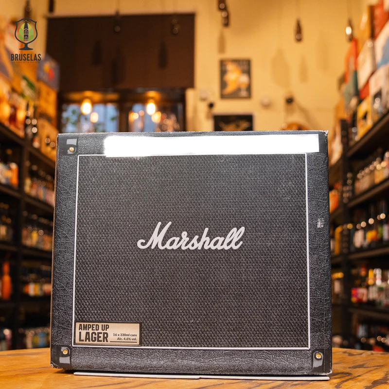 Marshall - Caja de Cerveza en Forma de Amplificador con 16 Latas