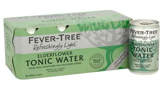 Fever-Tree Elderflower Tonic Water 8 x 150ml Cans