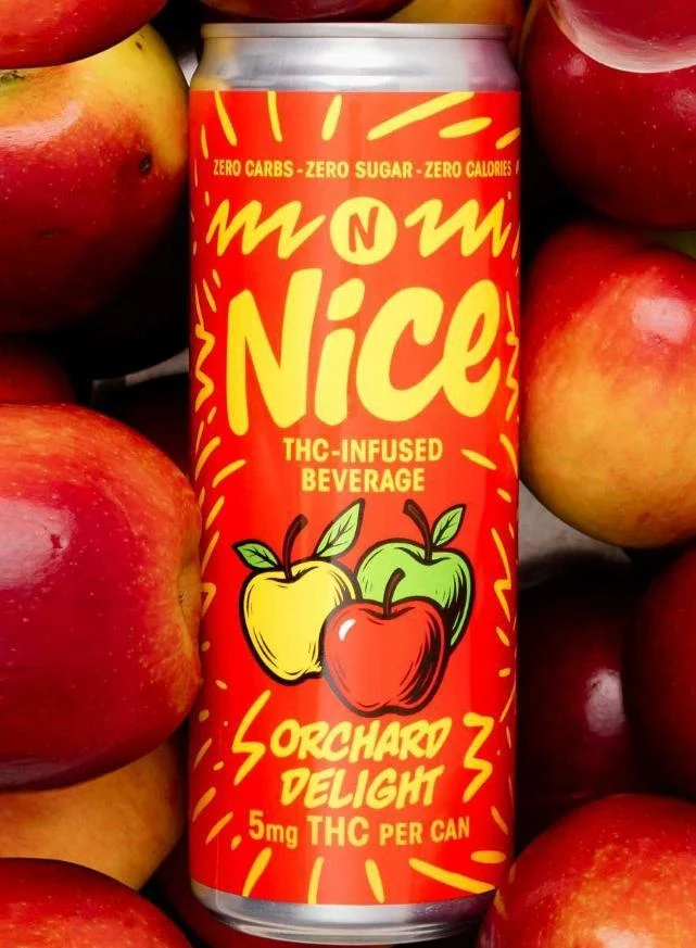 THC RI Nice Beverage Co. 4pk Orchard Delight 5mg