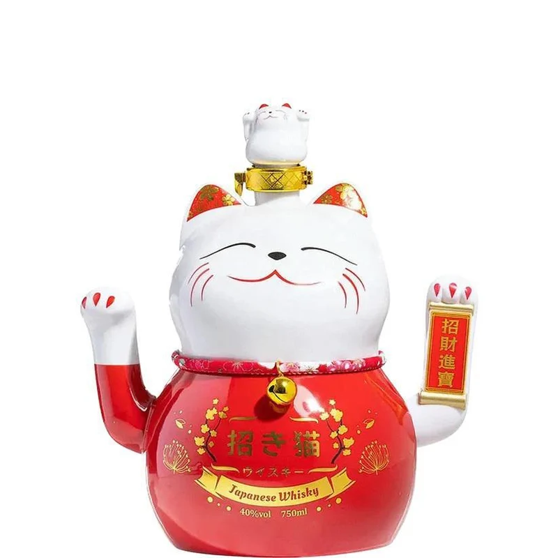 Whisky Japanese Lucky Cat Wave the paw