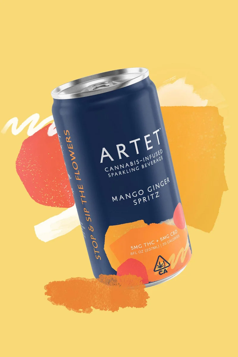 NA THC Cocktail Artet 4pk Mango Ginger Spritz