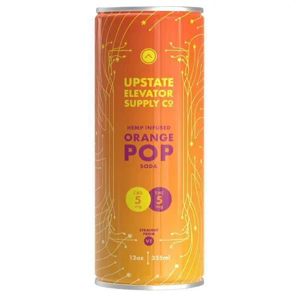 NA THC Cocktail Upstate Elevator Supply Co 4pk Orange Pop Soda