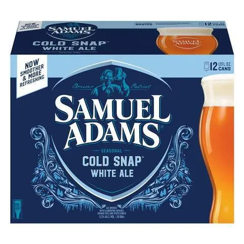 Beer Sam Adam’s 12pk Cans Cold Snap