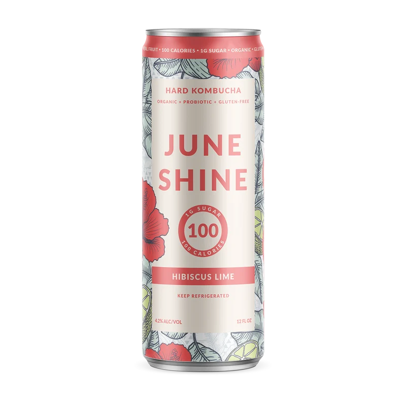 June Shine Hard Kombucha Hibiscus Lime