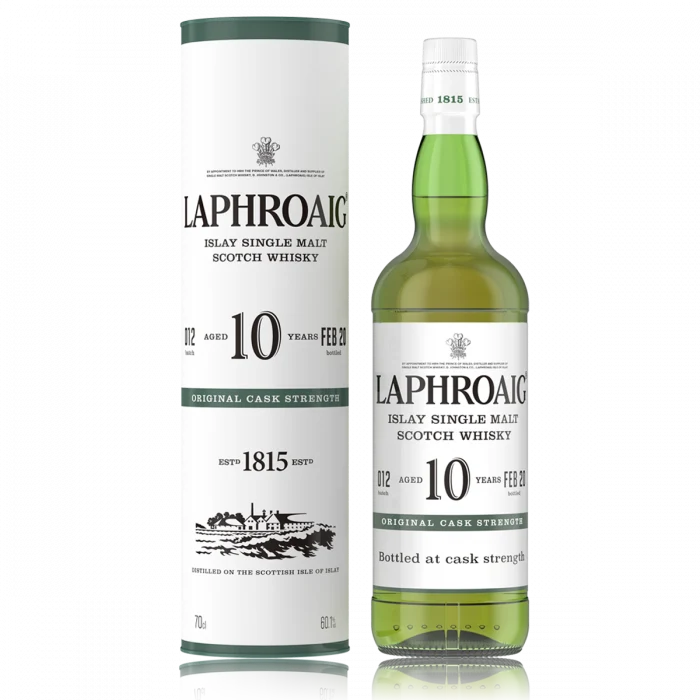 Laphroaig 10Yr Original Cask Strength Single Malt Scotch Whisky -750ml