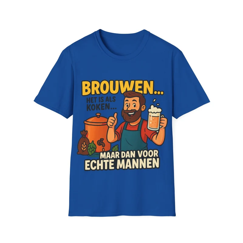 Unisex Softstyle T-Shirt - Brouwen is als koken...