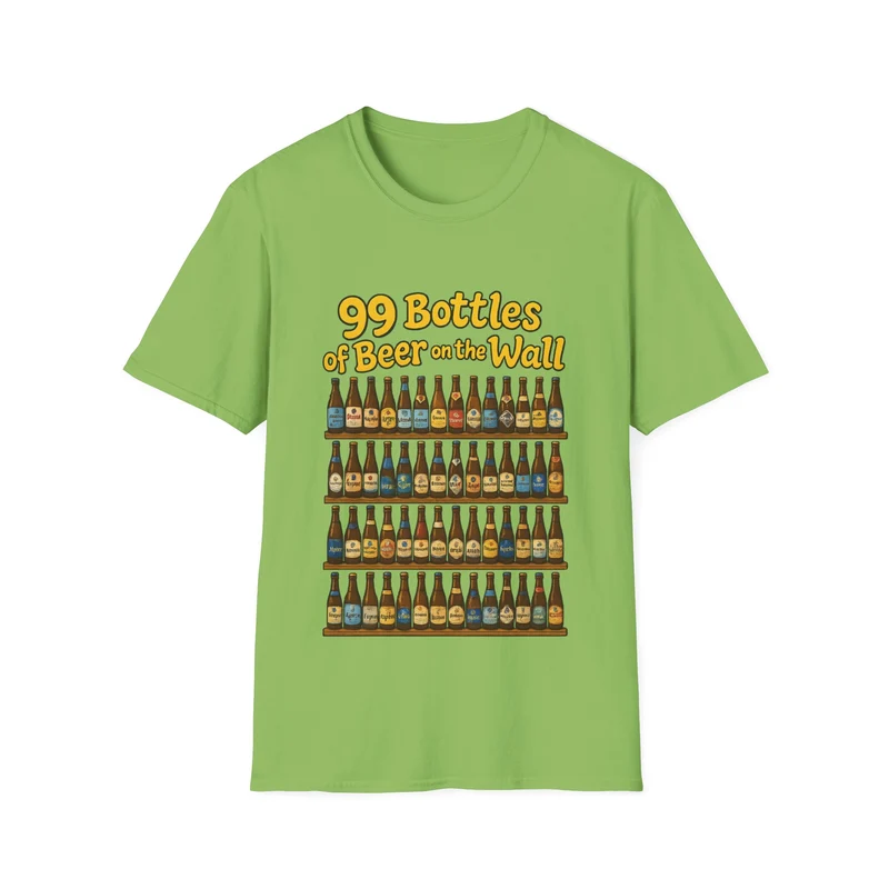 Unisex Soft-style T-Shirt - "99 bottles of beer on the wall"