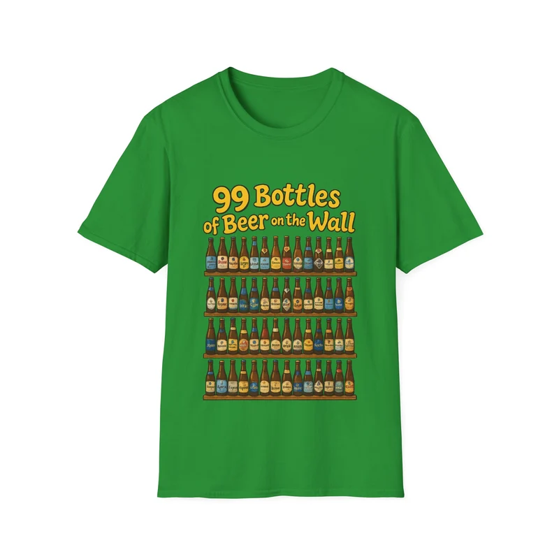 Unisex Soft-style T-Shirt - "99 bottles of beer on the wall"