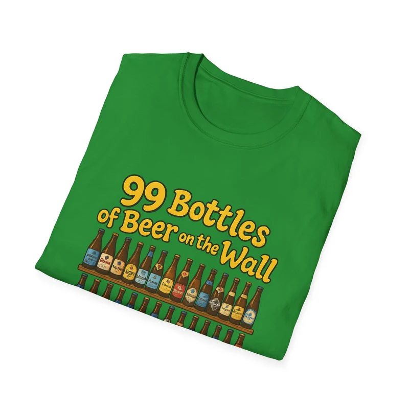 Unisex Soft-style T-Shirt - "99 bottles of beer on the wall"