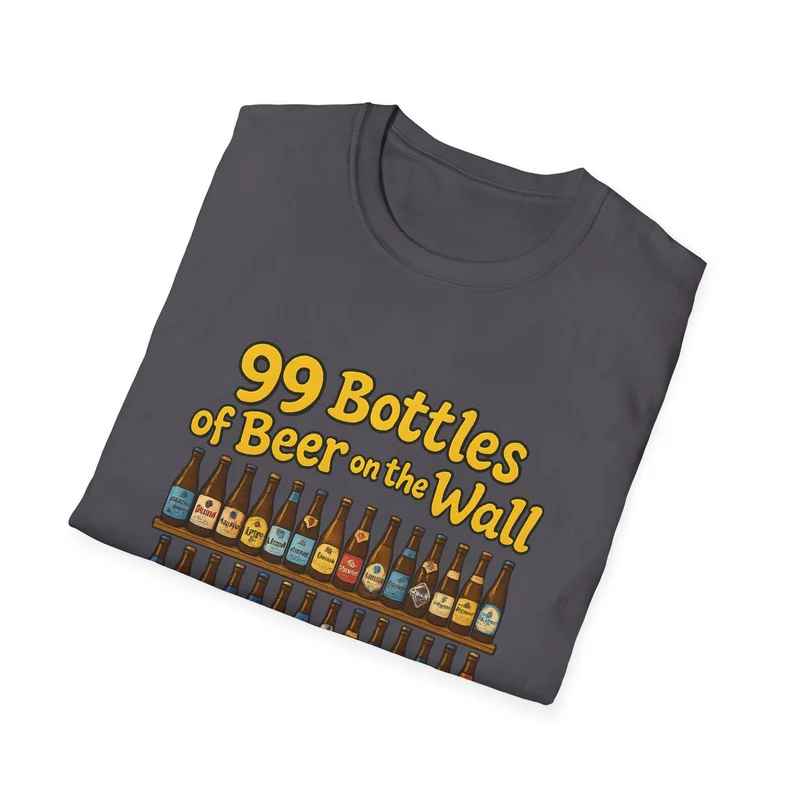 Unisex Soft-style T-Shirt - "99 bottles of beer on the wall"