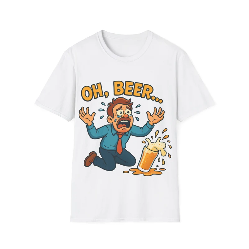 Unisex Softstyle T-Shirt - "Oh, beer..."