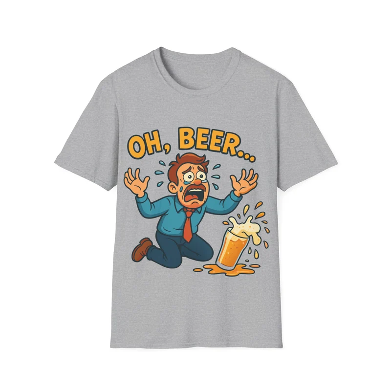 Unisex Softstyle T-Shirt - "Oh, beer..."