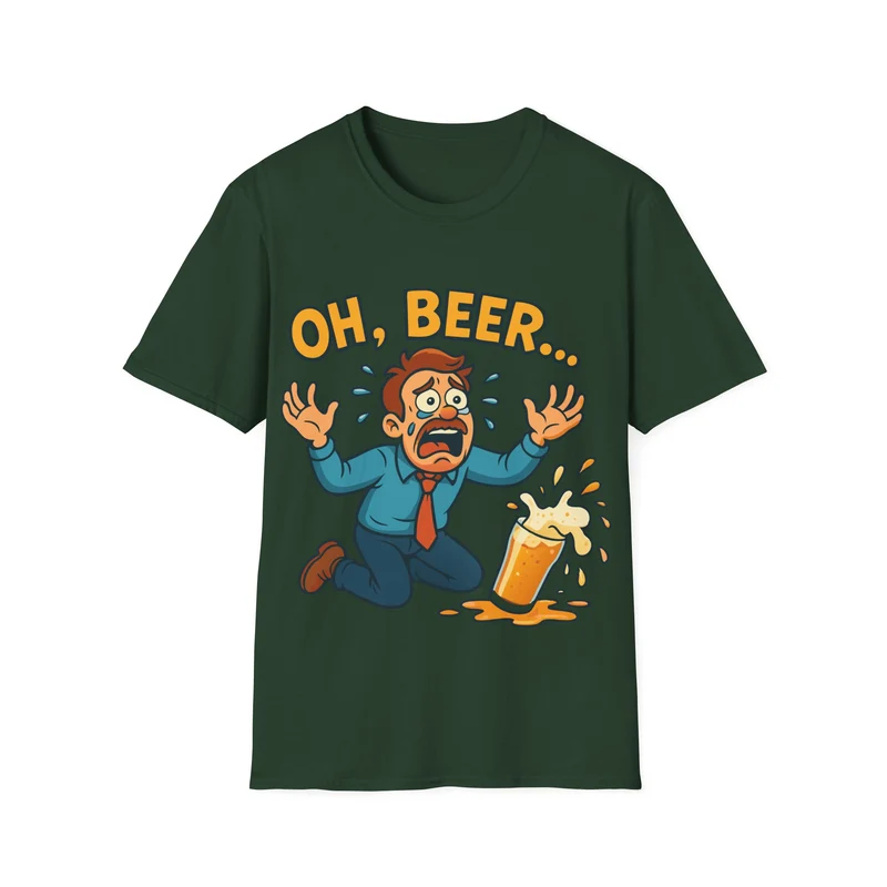 Unisex Softstyle T-Shirt - "Oh, beer..."
