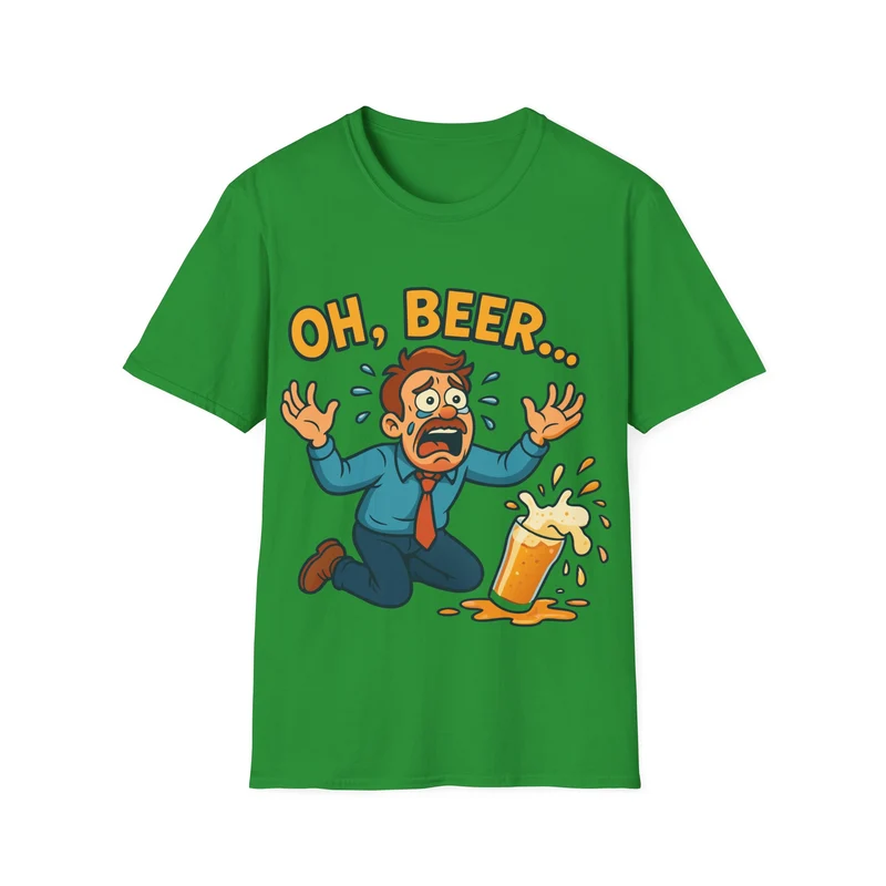 Unisex Softstyle T-Shirt - "Oh, beer..."