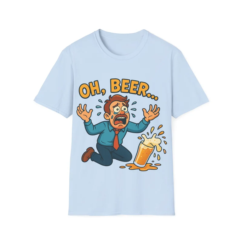 Unisex Softstyle T-Shirt - "Oh, beer..."