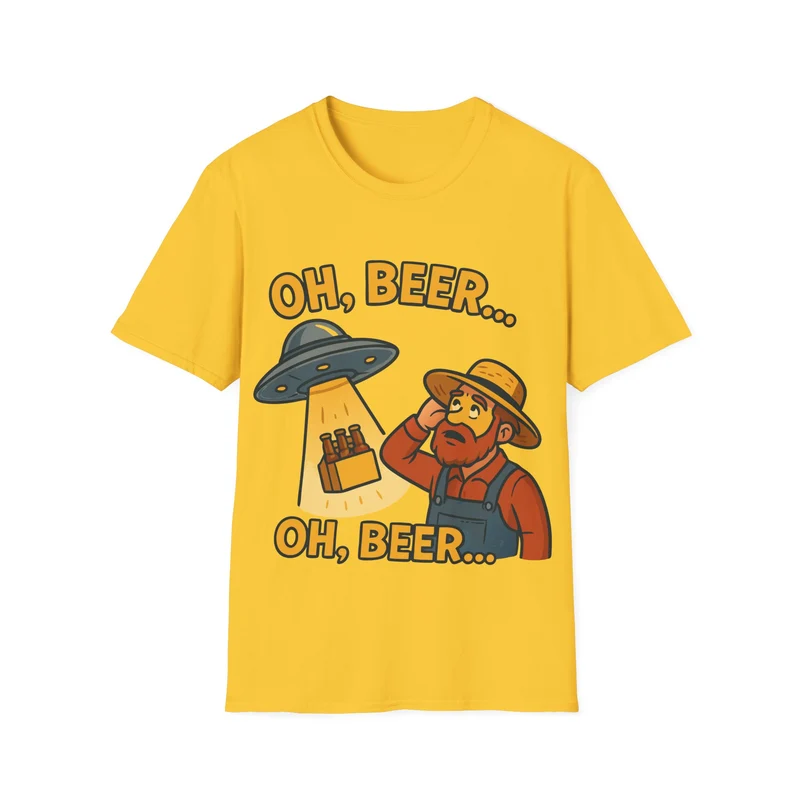 Unisex soft-style T-Shirt - "Oh, Beer... Oh beer..."
