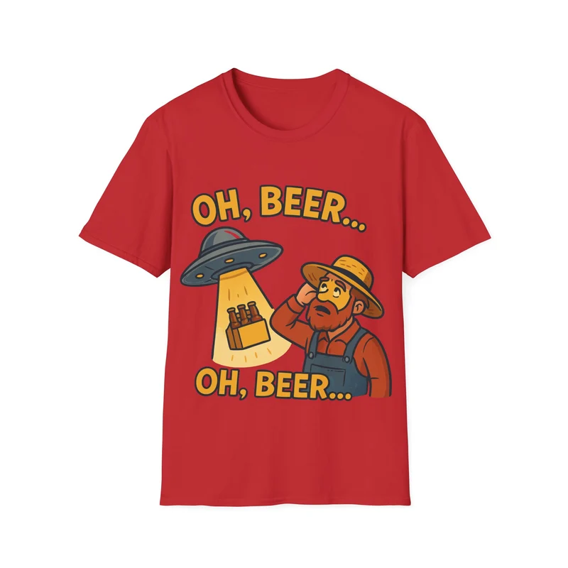 Unisex soft-style T-Shirt - "Oh, Beer... Oh beer..."