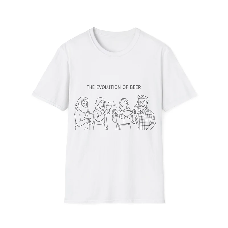 Unisex Softstyle T-Shirt - The evolution of beer