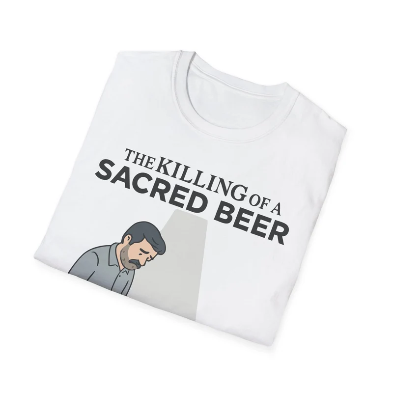 Unisex soft-style T-Shirt - 'The Killing of a Sacred Beer'